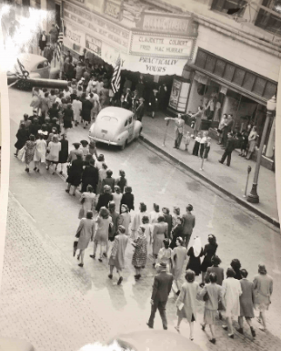 "Practically Yours" opening day, released Dec. 20, 1944. Morrow Special Collections: 1979.01.0255.25.01.03